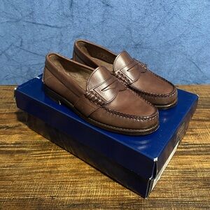 Size 7 D Men’s - Polo Ralph Lauren “Edric Leather Penny Loafer” - Brown